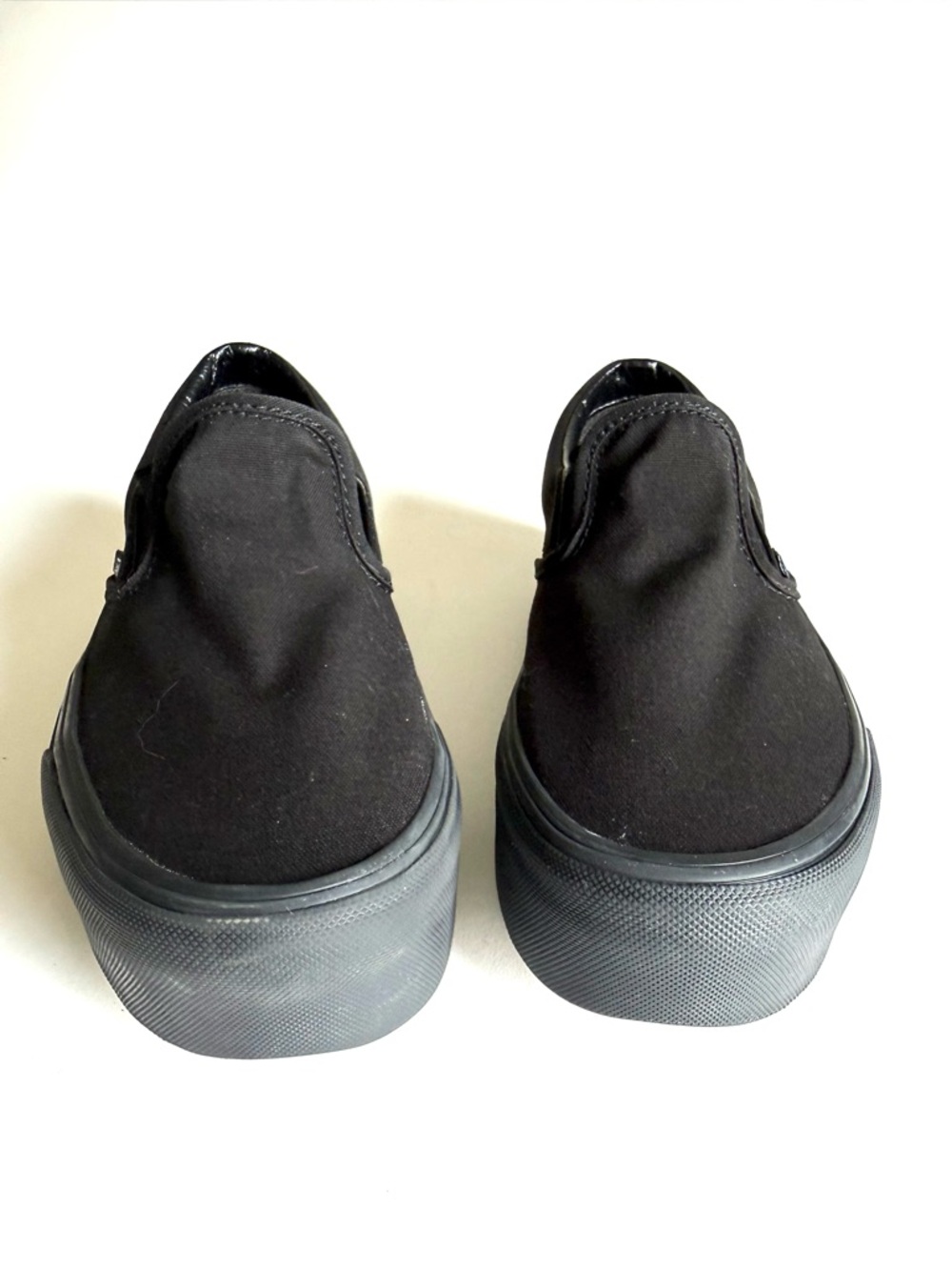 Vans Classic Slip-On Stackform Triple Black Platform Sneakers Sz 7.5W/6M EUC - Picture 15 of 15